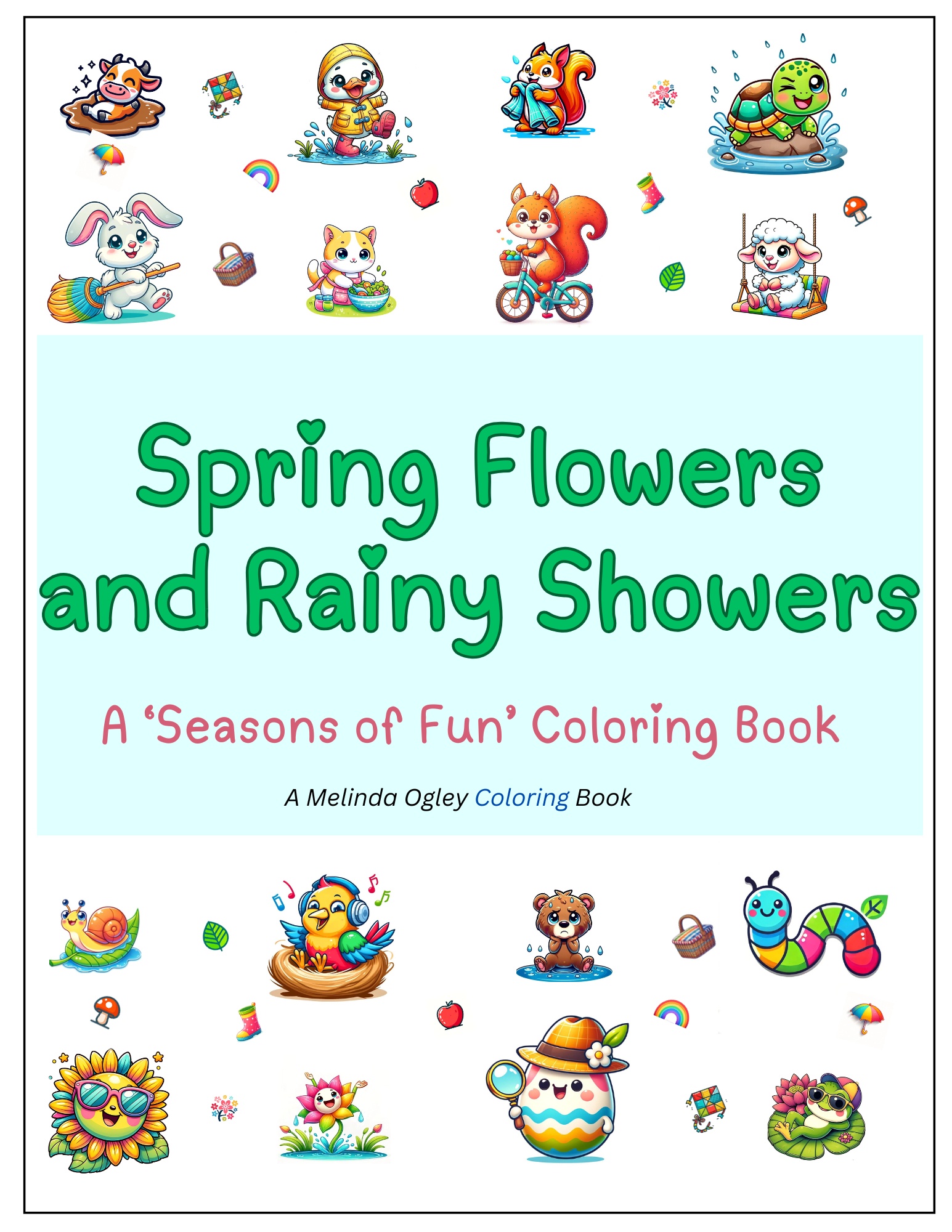 Spring Flowers and Rainy Showers Cover